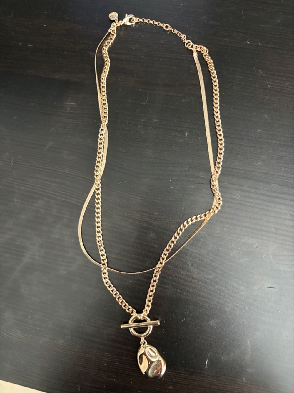 J Crew Gold-Tone Multi-Chain Pendant Necklace - Women's Jewelry